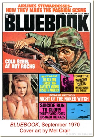 BLUEBOOK, Sept 1970, cover art by Mel Crair WM