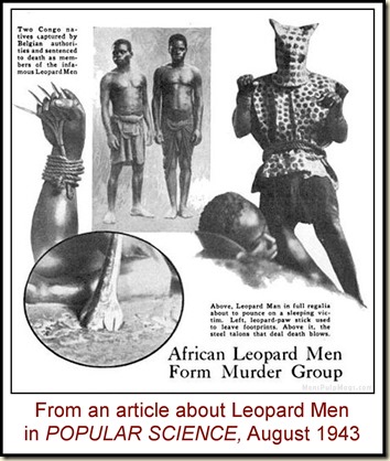 Popular Science, Aug 1943 Leopard Men article