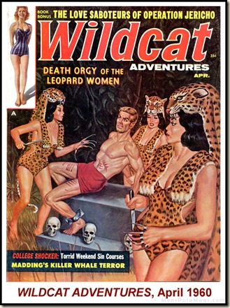WILDCAT ADVENTURES, April 1960. Leopard Women cover WM2