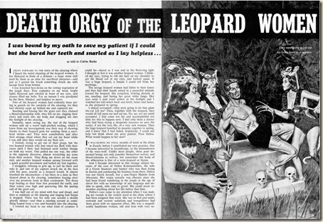 WILDCAT ADVENTURES, April 1960. Leopard Women story WM