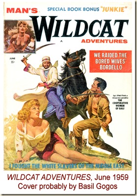 WILDCAT ADVENTURES, June 1959. Basil Gogos cover