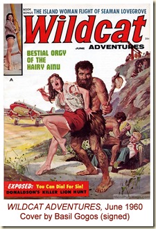 WILDCAT ADVENTURES, June 1960. Cover by Basil Gogos