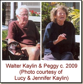 Walter Kaylin and wife Peggy c 2009
