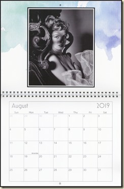 Eva Lynd 2019 calendar - August Eva