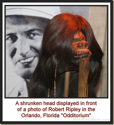 Shrunken head at Orlando Ripley's Odditorium