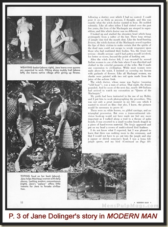 MODERN MAN, March 1963 Jungle Jane Dolinger p3