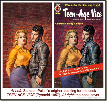 Teen-Age Vice by Courtney Ryley Cooper (Pyramid, G252, 1957) 