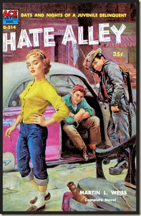 HATE ALLEY (1957) cover by Samson Pollen bd