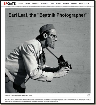 Earl Leaf the Beatnik Photographer, SFGate bd
