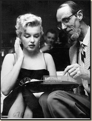 Marilyn Monroe & Earl Leaf 1956 party