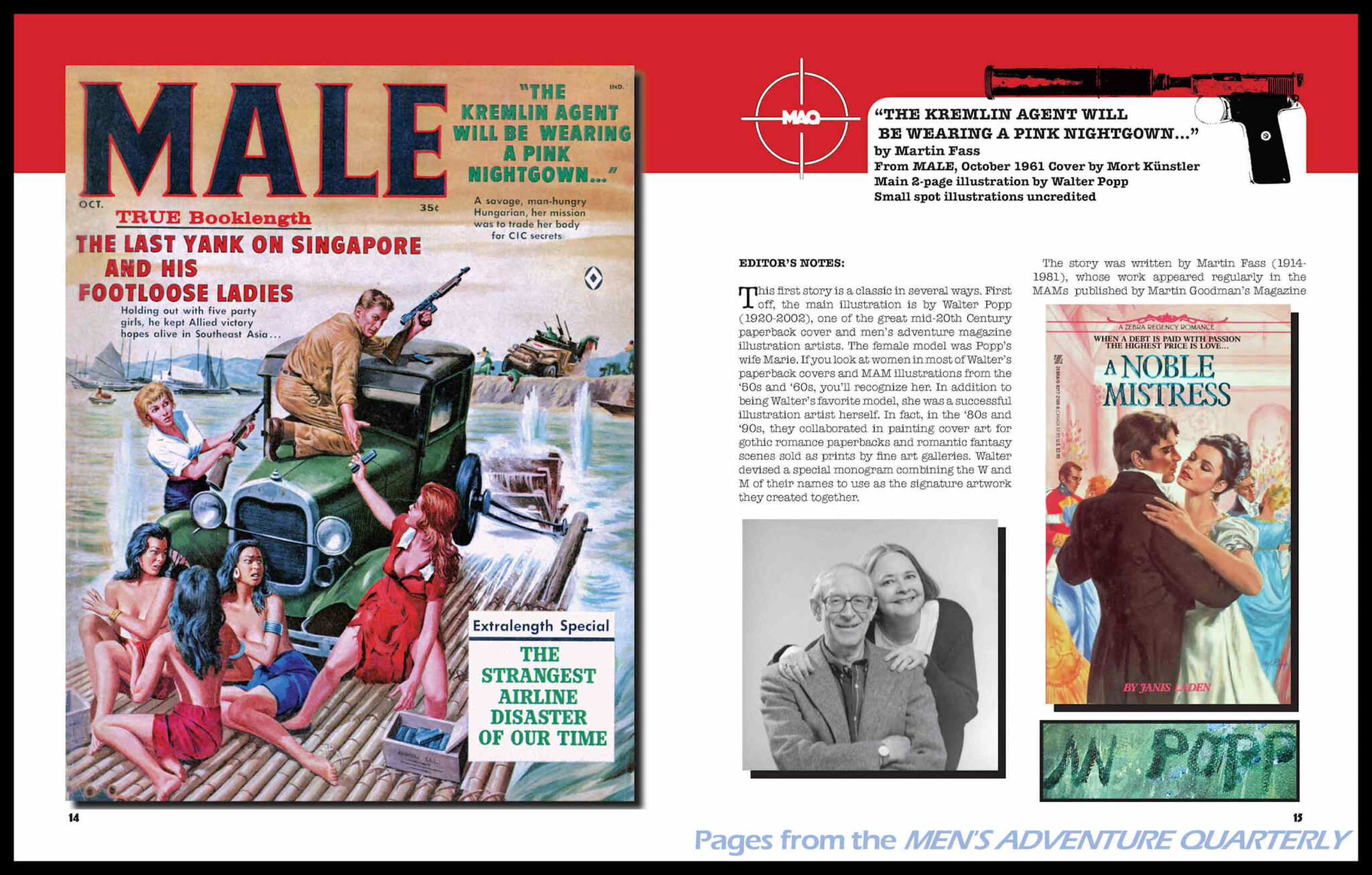 The MEN’S ADVENTURE QUARTERLY, Vol. 1, No. 2 our spy stories