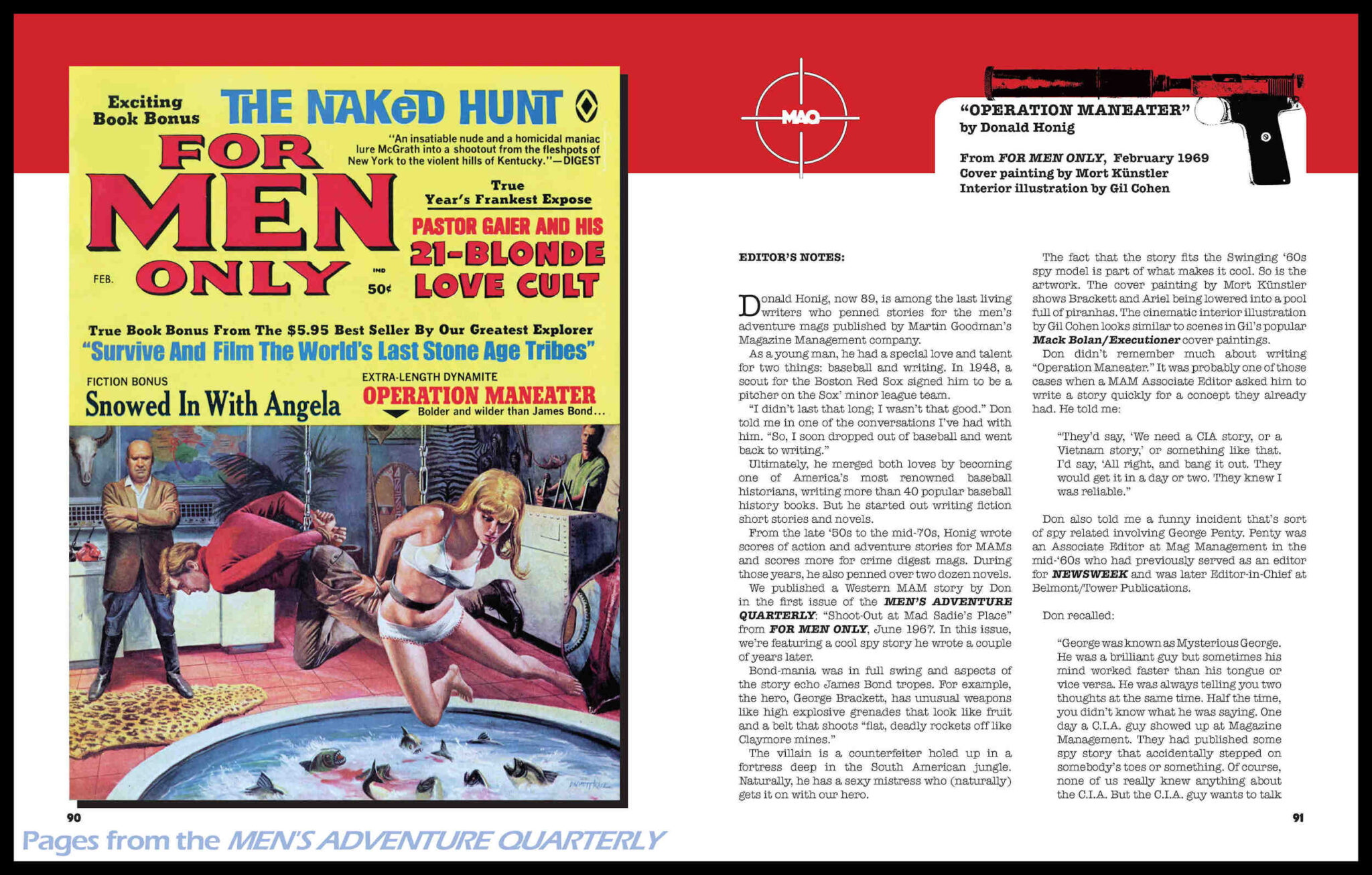 The MEN’S ADVENTURE QUARTERLY, Vol. 1, No. 2 our spy stories