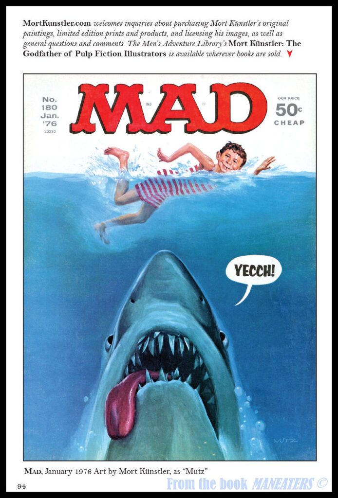 Mort Künstler shark paintings from MANEATERS: Killer Sharks in Men's Adventure Magazines p7
